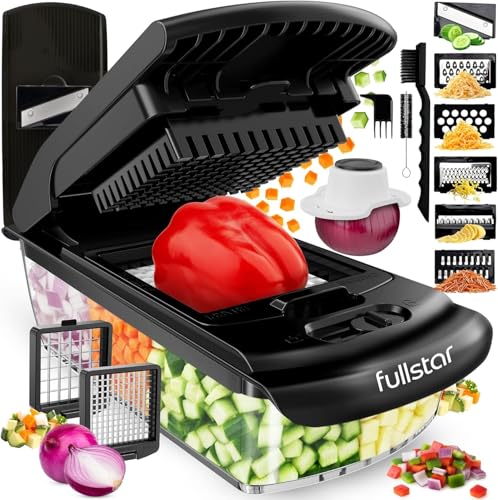 Pro Original Vegetable Chopper & Mandoline Slicer Kitchen Gadget (Black / 8 in 1)
