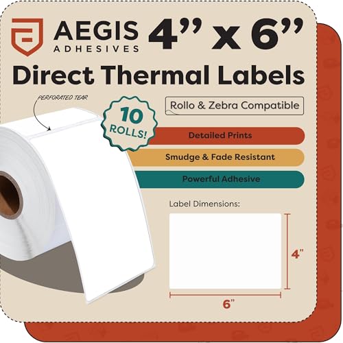 4" X 6" Direct Thermal Labels (4" X 6")