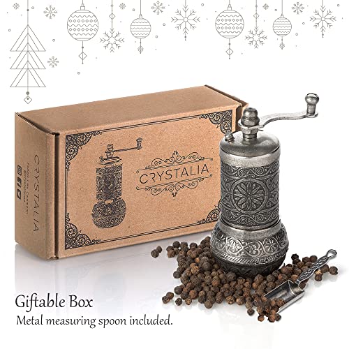 Decorative Black Pepper Grinder (Dark Silver)