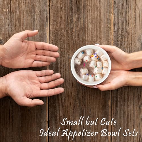 Wheat Straw Snack Bowls 10oz Set of 8 (10 oz / White)