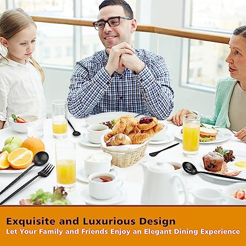 5pcs Matte Black Serving Set (Black / 5-piece)