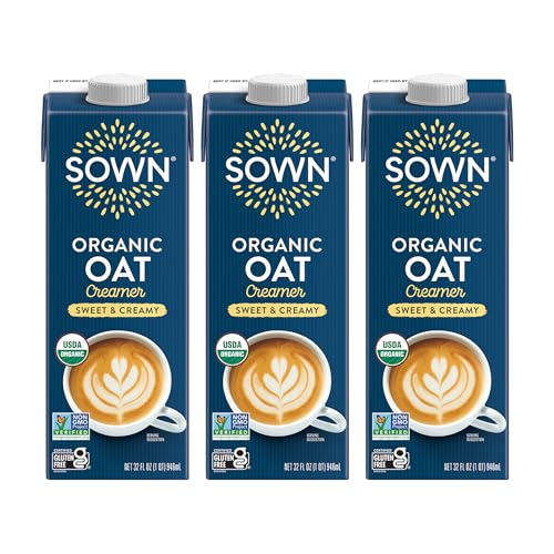 Organic Oat Creamer Sweet & Creamy (32 Fl Oz (Pack of 3))