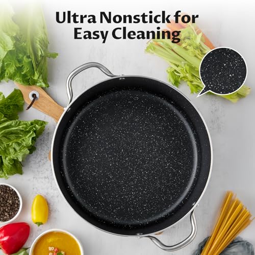 8 Quart Nonstick Stock Pot with Lid