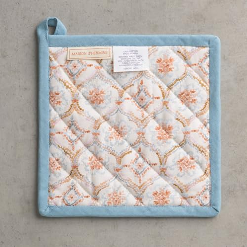 Pot Holders 100% Cotton Potholders (022 - Fair Isle / 8" x 8" (Pot Holder Pack of 1))