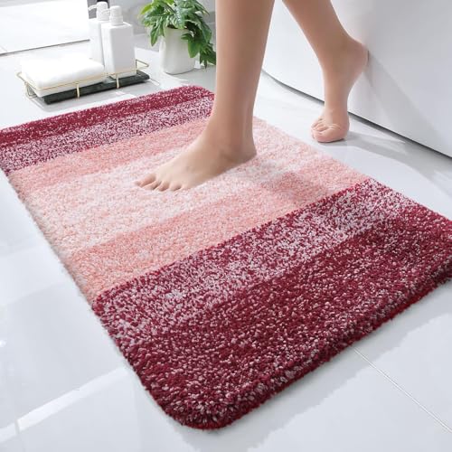 Small Bathroom Rugs 24x16 (24" X 16" / Red)