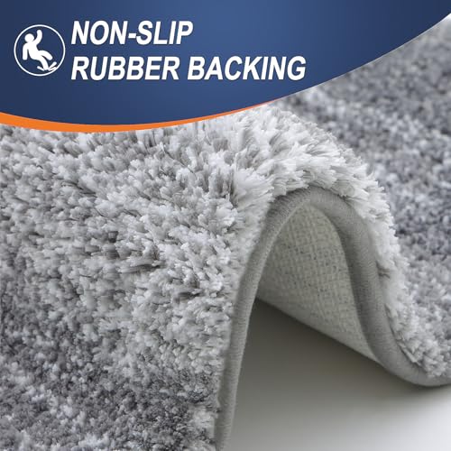 Bathroom Runner Rug 40x20 (40" X 20" / Grey)