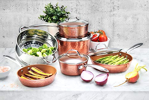HAMMERED 10 Pc Ceramic Cookware Set