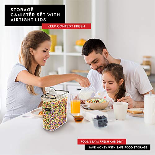EXTRA LARGE Cereal Containers Storage (Family Size 2 Pack)