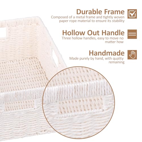 Wicker Storage Basket (White)
