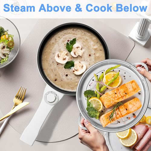 Electric Pot with Steamer (1.5 L (With Steamer) / Navy Blue 2)