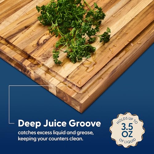 Laurel Teak Wood Cutting Board (Laurel | Teak | Edge Grain)
