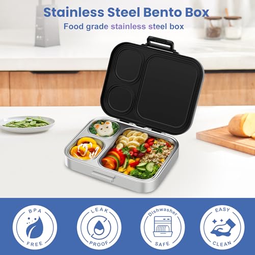 Stainless Steel Bento Lunch Box for Kids