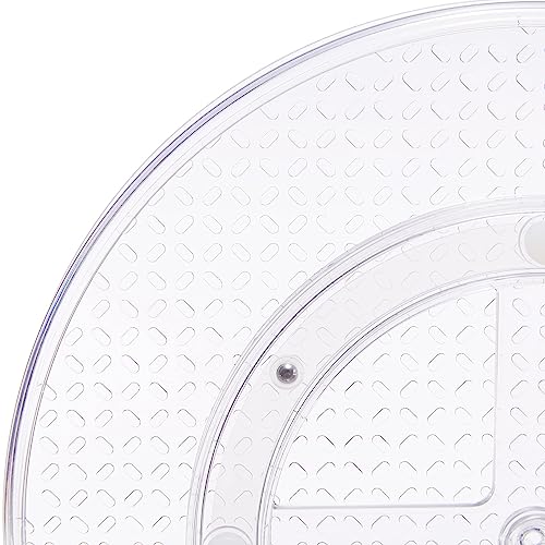 2 Tier Lazy Susan Turntable Organizer for Condiments