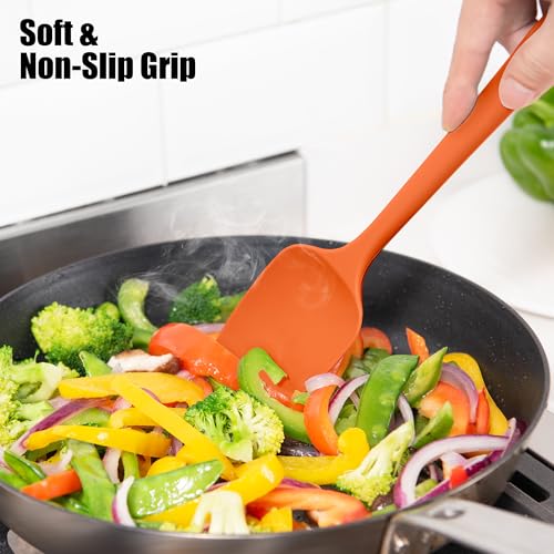600°F Heat Resistant Silicone Spatula Scrapers (4 Count)