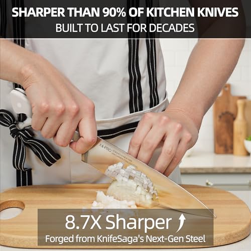 15 pc Japanese Kitchen Knife Block Set (White)