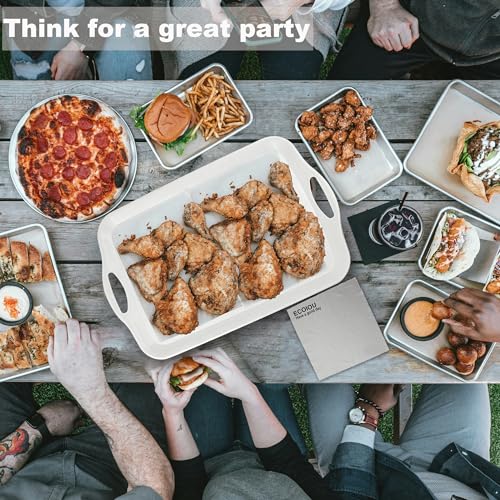 Extra Large Serving Tray with Handles (2 Count)
