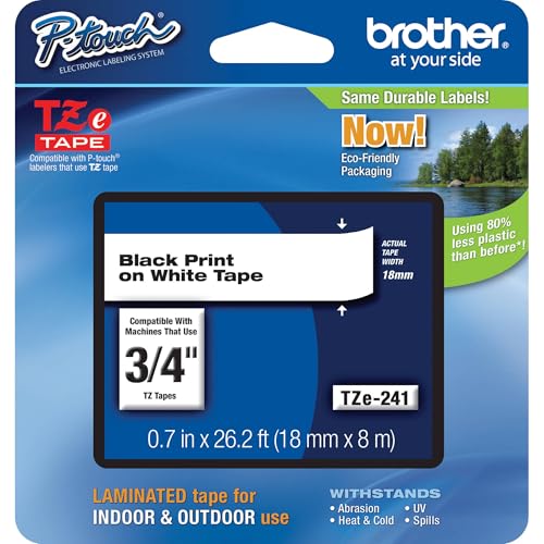 Tape Black on Red (Black on Red / 9mm (0.35”) / Pack of 1)