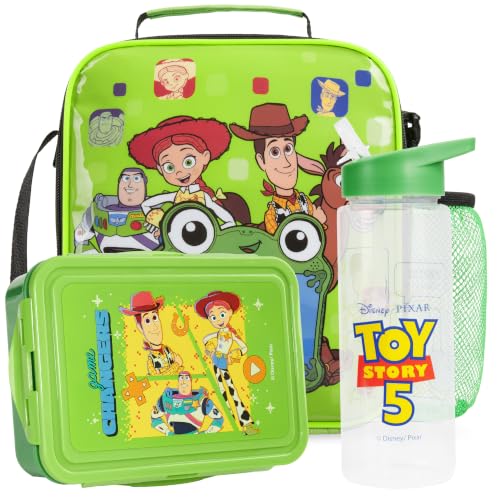 Toy Story Boys Lunch Box 3Pc Set (Green Toy Story)