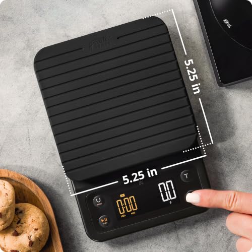 Coffee Scale with Timer (Onyx Black)
