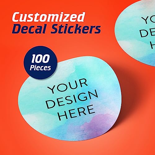 100 Custom Vinyl Stickers (100 Count)