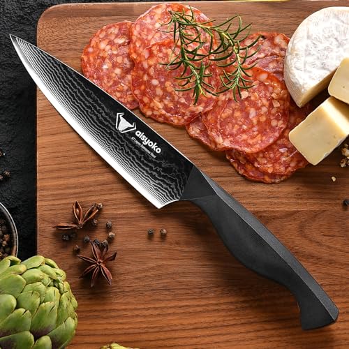 Professional Chef Knife 6.5" Damascus Kitchen Knife 8C High carbon stainless steel Super sharp (6.5")
