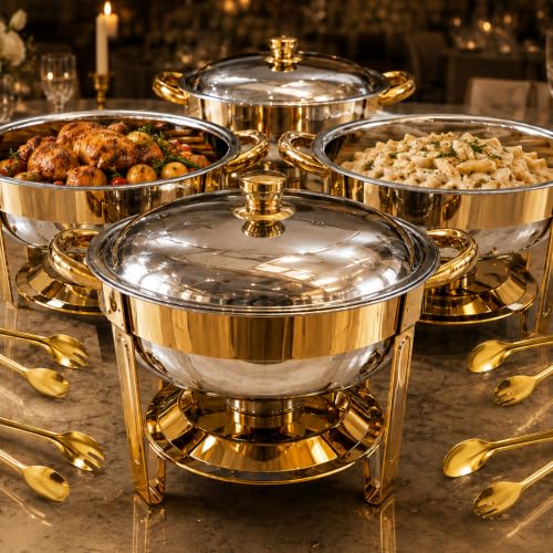 Chafing Dishes for Buffet (Gold)