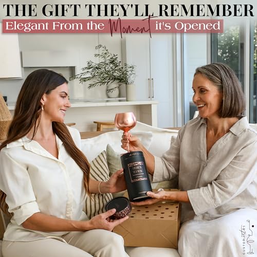60th Birthday Wine Glass (60th / Rose Gold)