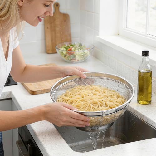 Fine Mesh Strainer for Kitchen (1.5 Qt)