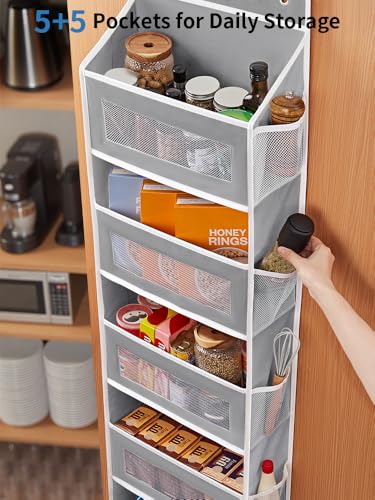 Over the Door Organizer for Pantry (Grey / 2 Pack (Standard))