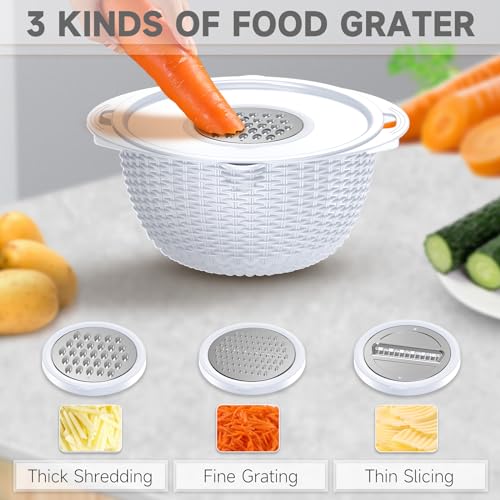4 1 Strainer with Bowl Set (White)