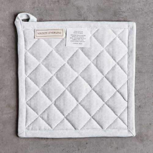 Pot Holders 100% Cotton Potholders (050 - Blossoms in Spring / 8" x 8" (Pot Holder Pack of 1))