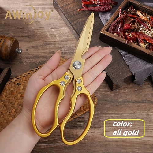 Japanese Gold Kitchen Scissors (All Gold)