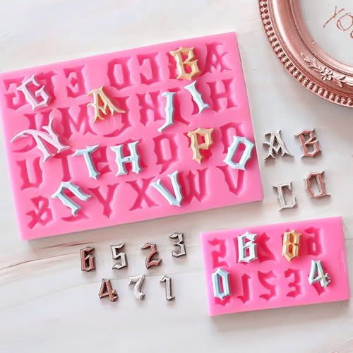 Letters Molds And Numbers Molds