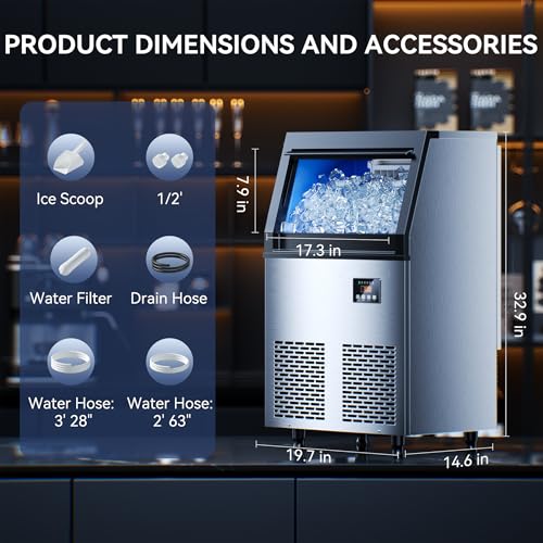 150 lbs 24H Commercial Ice Maker Machine (150lbs/24H)