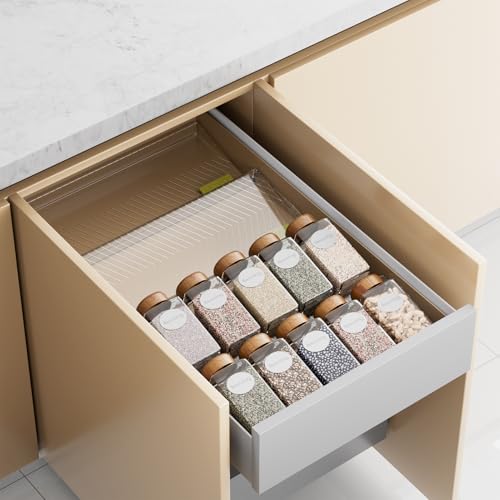 Spice Drawer Organizer (Clear / 4 Packs - 1 Tier)