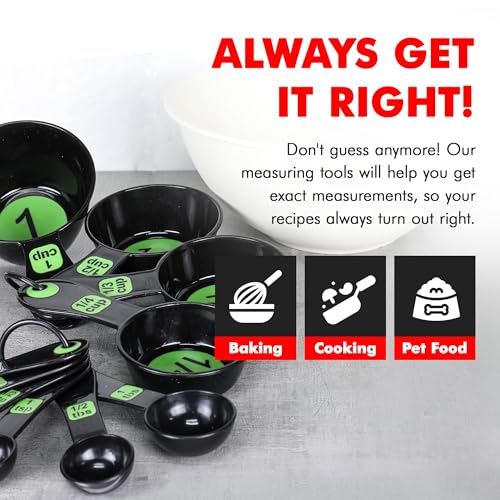 Easy to Ready Plastic Measuring Cup Set