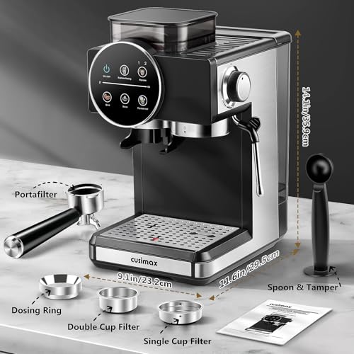 Espresso Machine with Grinder (Black)
