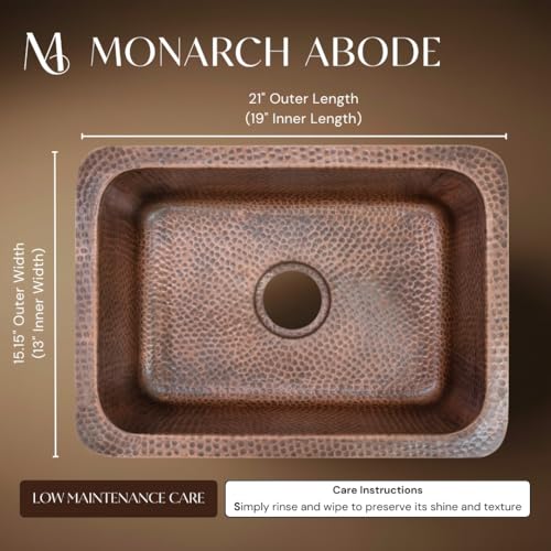 Kitchen & Bar Sink (21 inches / Pure Copper)
