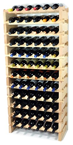 Modular Wine Rack Beechwood 24