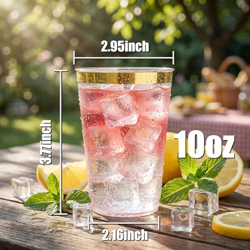 200 Pack Gold Plastic Cups (10-Gold-200)
