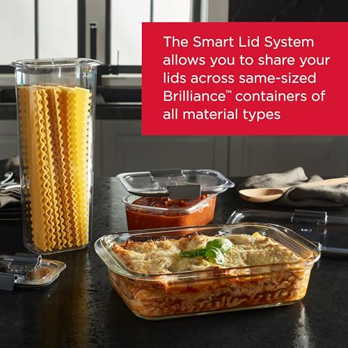 Brilliance Glass Food Storage Containers (3.2 Cup (8-Piece))