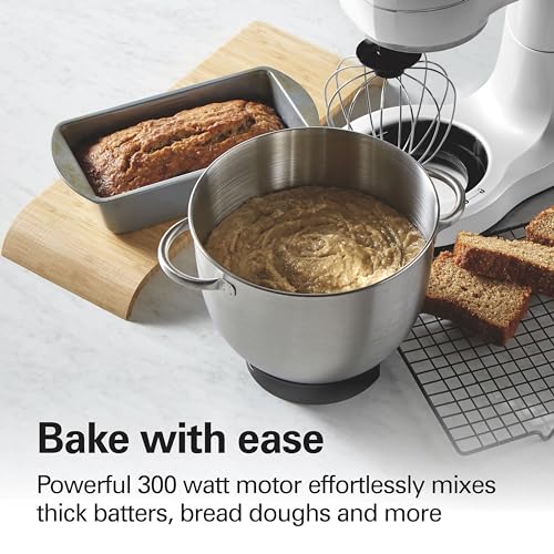 4 Qt Electric Stand Mixer With 7 Speeds (White / 4 Quarts)