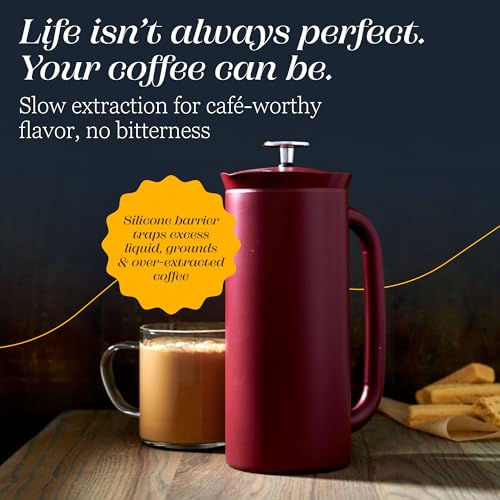 P7 French Press (32 oz / Cranberry)