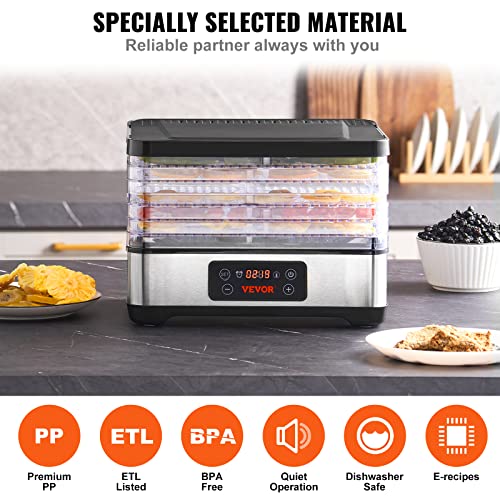 Food Dehydrator Machine (5-Trays/300W)