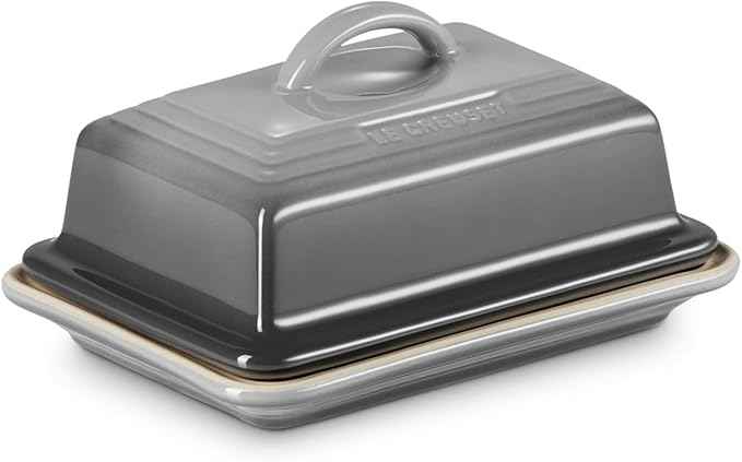 Le Creuset Stoneware European Butter Dish, Oyster