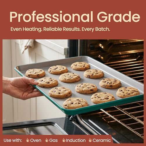 Bakken 8 Piece Ceramic Coated Bakeware Sets (Teal)