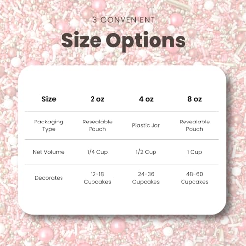 Vintage Rose Gold Sprinkle Mix (Rose Gold, Blush Pink, White, Gold)