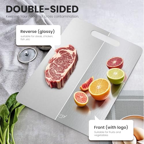 2 Pack Titanium Cutting Board (M:13*9 Inches)