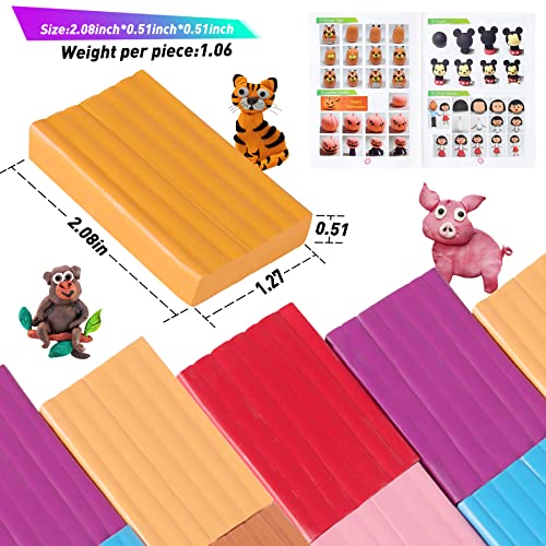 50 Colors Oven Bake Polymer Clay Kit