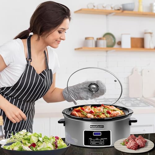 7 Quart Programmable Slow Cooker with Keep Warm Setting